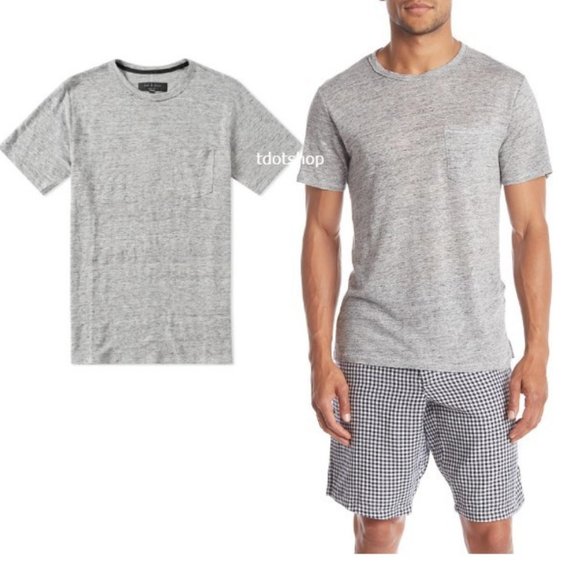 Rag & Bone Owen Slub Linen T-Shirt XL 09/24 - Picture 1 of 10